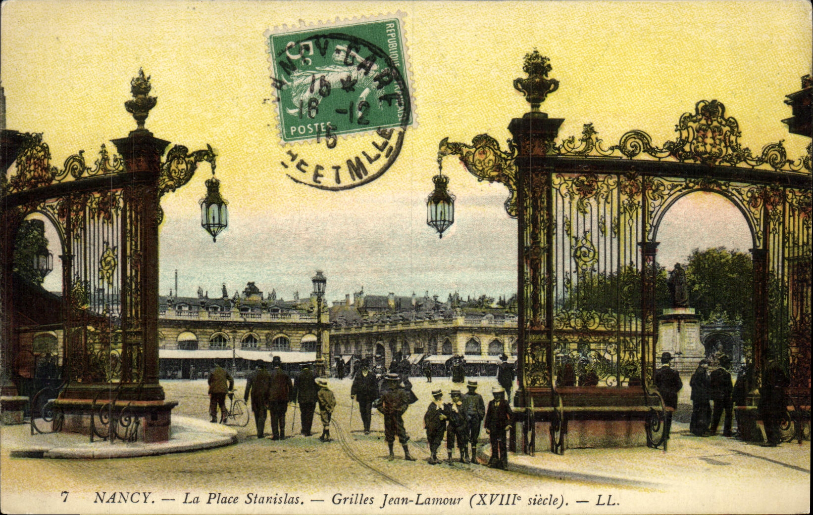 CPA Nancy La Place Stanislas Grilles Jean Lamour