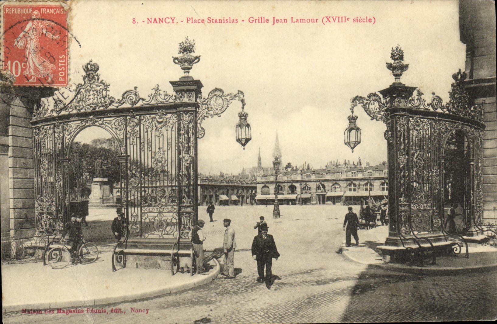 CPA Nancy Place Stanislas Grille Jean Lamour 