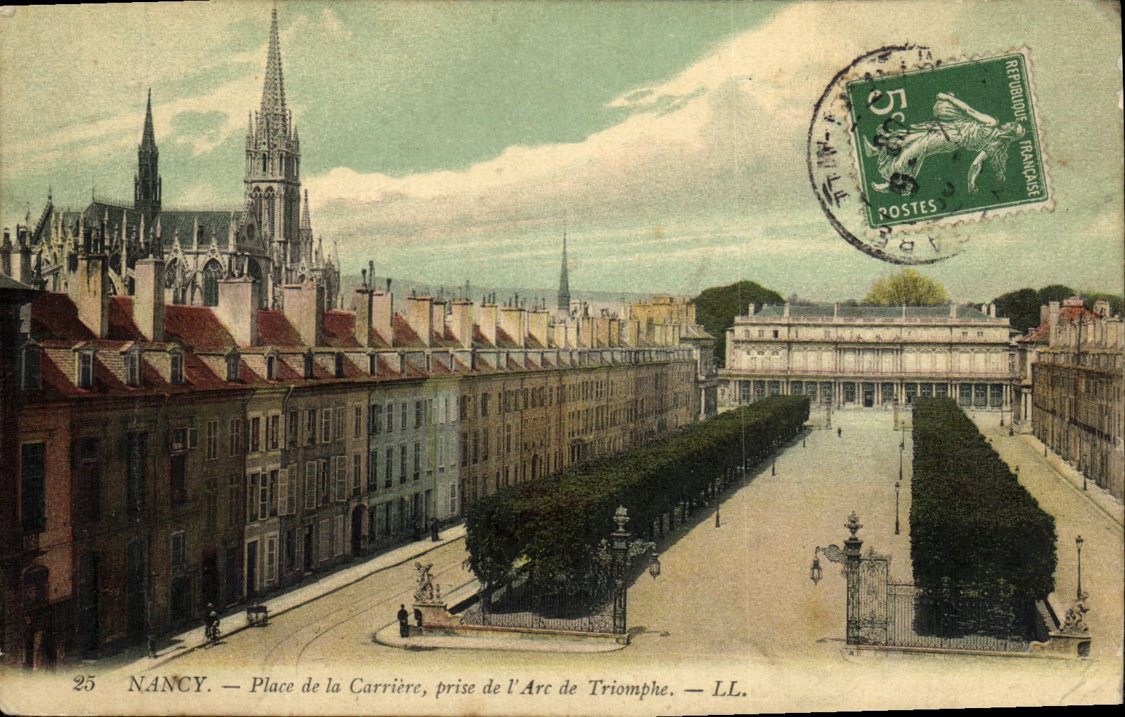CPA Nancy La Place de la Carriere Prise de L Arc de Triomphe