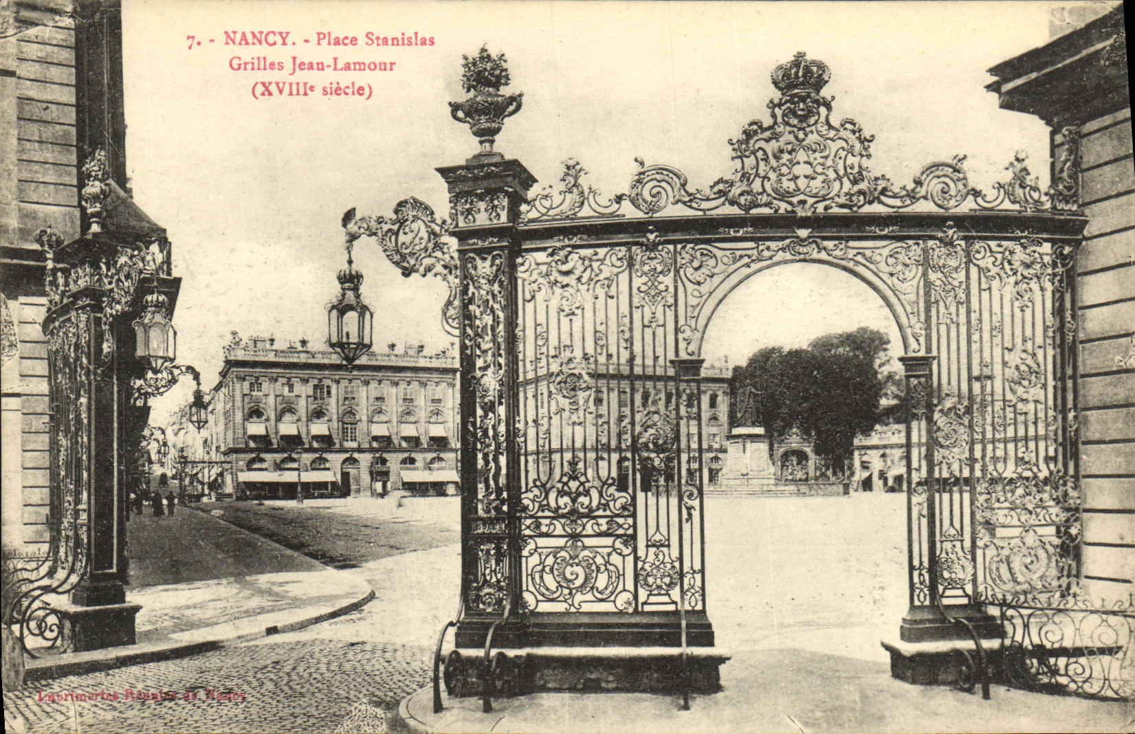 CPA Nancy Vue Generale Grilles Jean Lamour