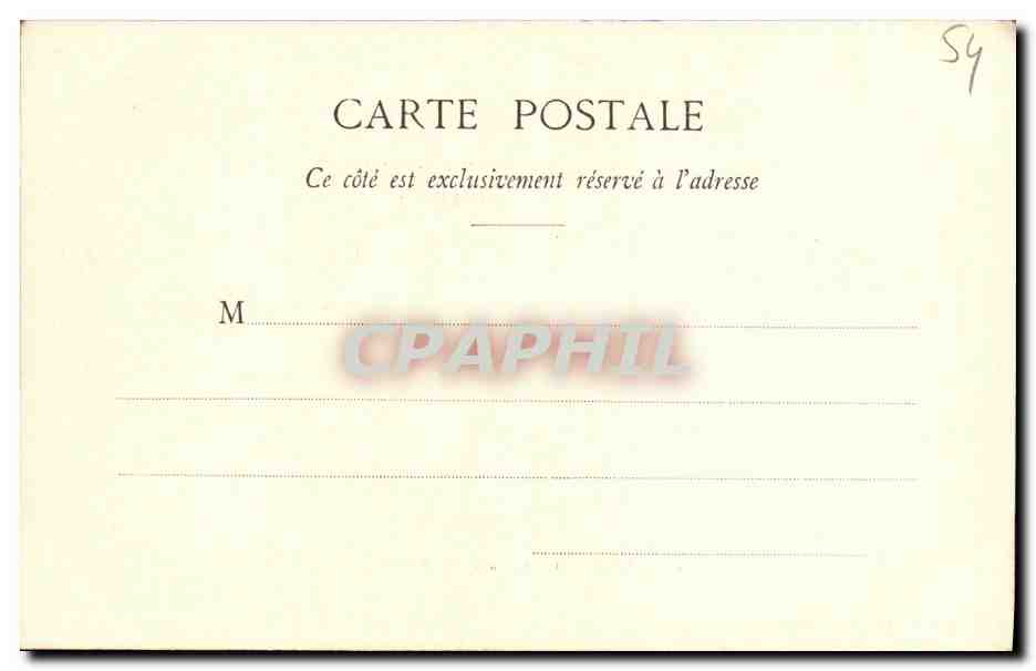 CPA Nancy Fontaine et Place Callot — Verso