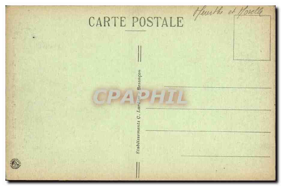 CPA Nancy Palais Ducal Le Portail — Verso