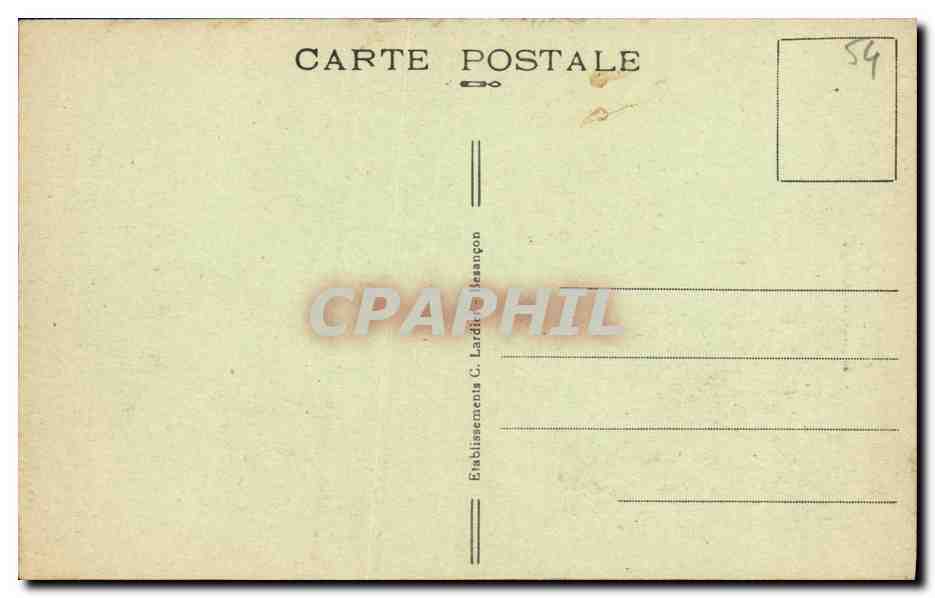 CPA Nancy Eglise St Leon — Verso