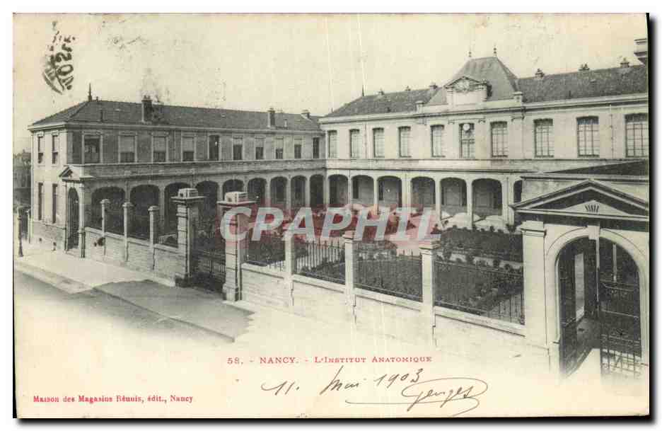 Nancy - Das Anatomische Institut — Maison des Magasins Réunis, Verlag, Nancy, n°58