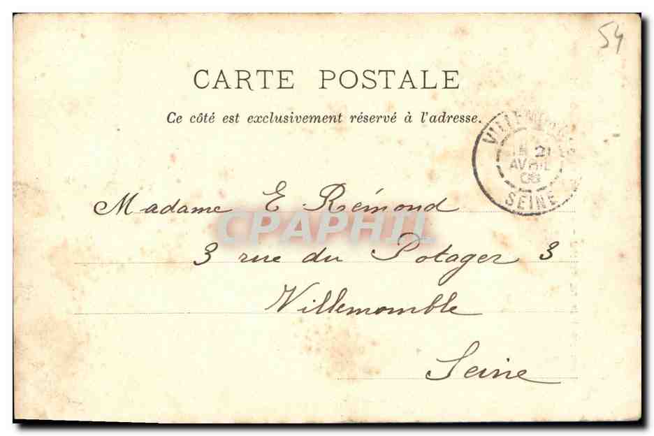 CPA Nancy Musee Lorrain Palais Ducal — Rückseite