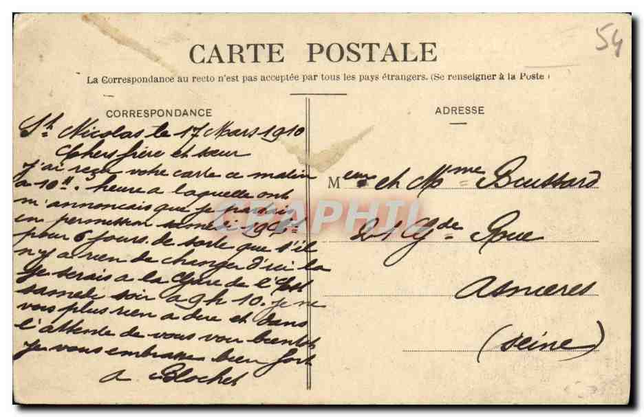 CPA Nancy Vue Generale Prise de la Basilique Saint Epvre — Verso