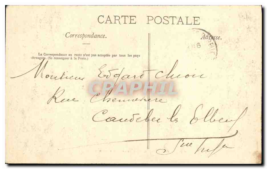 CPA Nancy Monument Claude Gelee A la pepiniere  — Verso