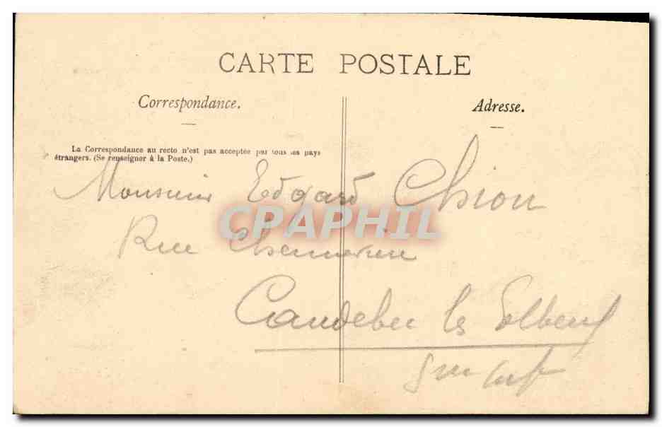 CPA Nancy Entree du Cours Leopold Le monument Carnot  — Rückseite