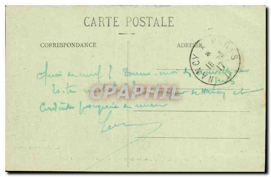 CPA Nancy Place Stanislas Grilles en Fer Forge de Jean Lamour Fontaine d Amphitrite — Verso