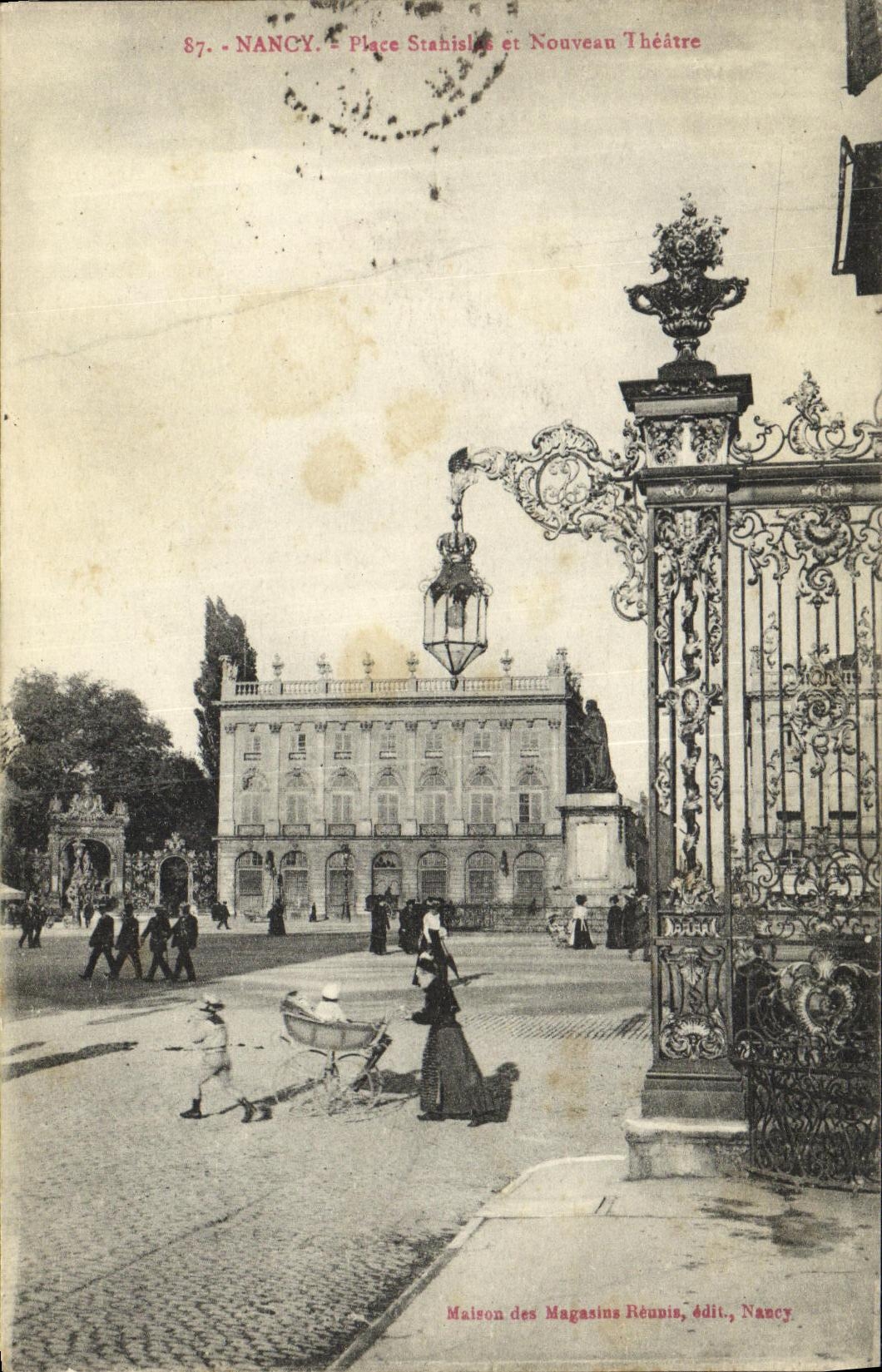 CPA Nancy Place Stanislas et nouveau theatre 