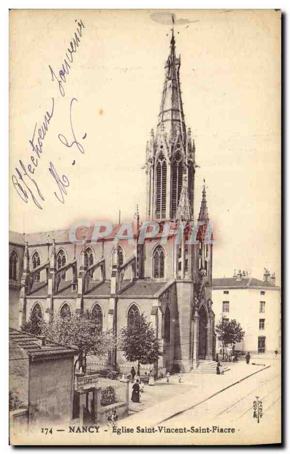 NANCY - Église Saint-Vincent-Saint-Piacre — Graphphil, n° 174