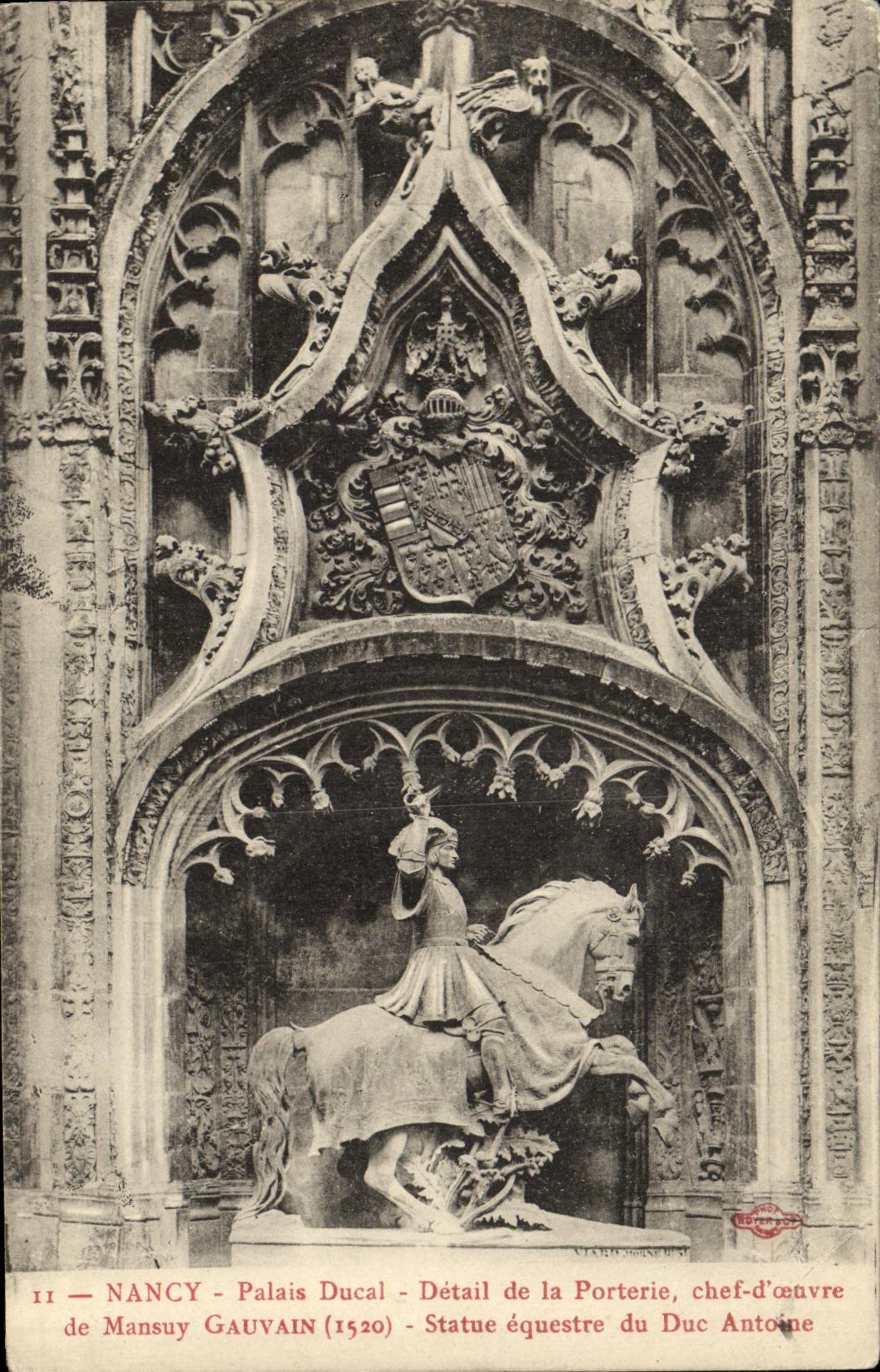 CPA Nancy Palais Ducal Detail de La Porterie