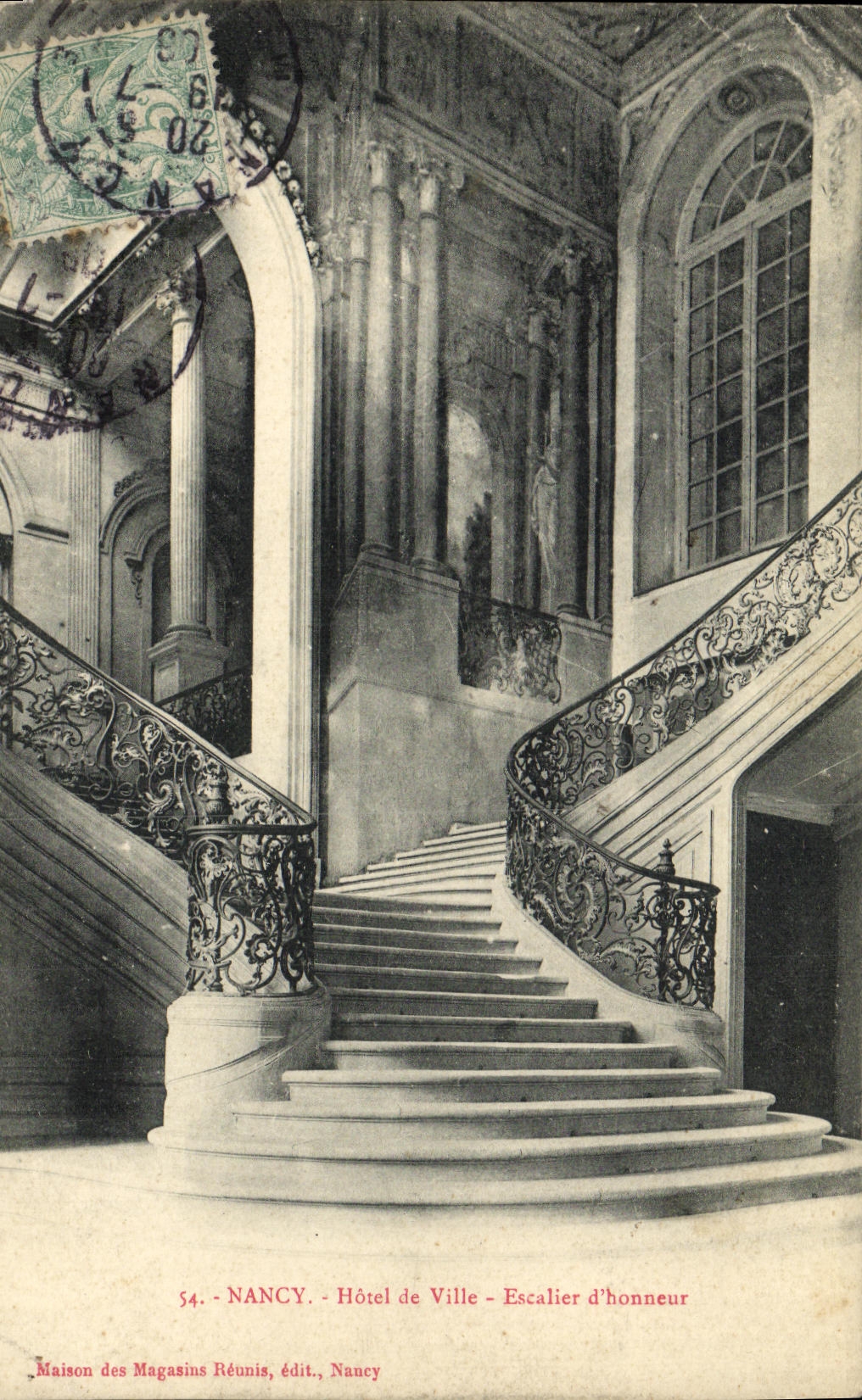 CPA Nancy Hotel de Ville Escalier d Honneur