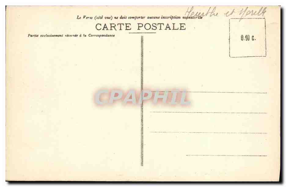 CPA Nancy Marche Couvert Eglise Saint Sebestien — Verso