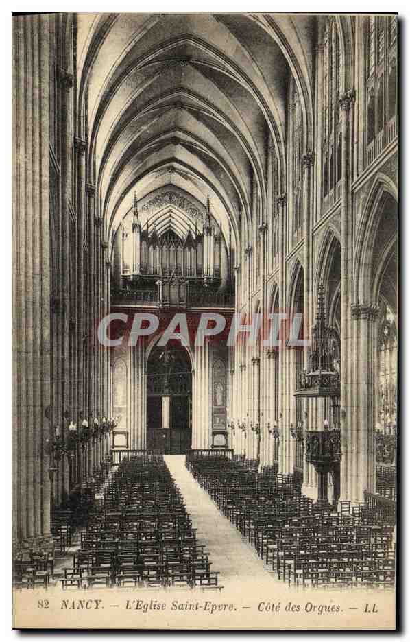 CPA Nancy L Eglise Saint Epvre Cote des Orgues