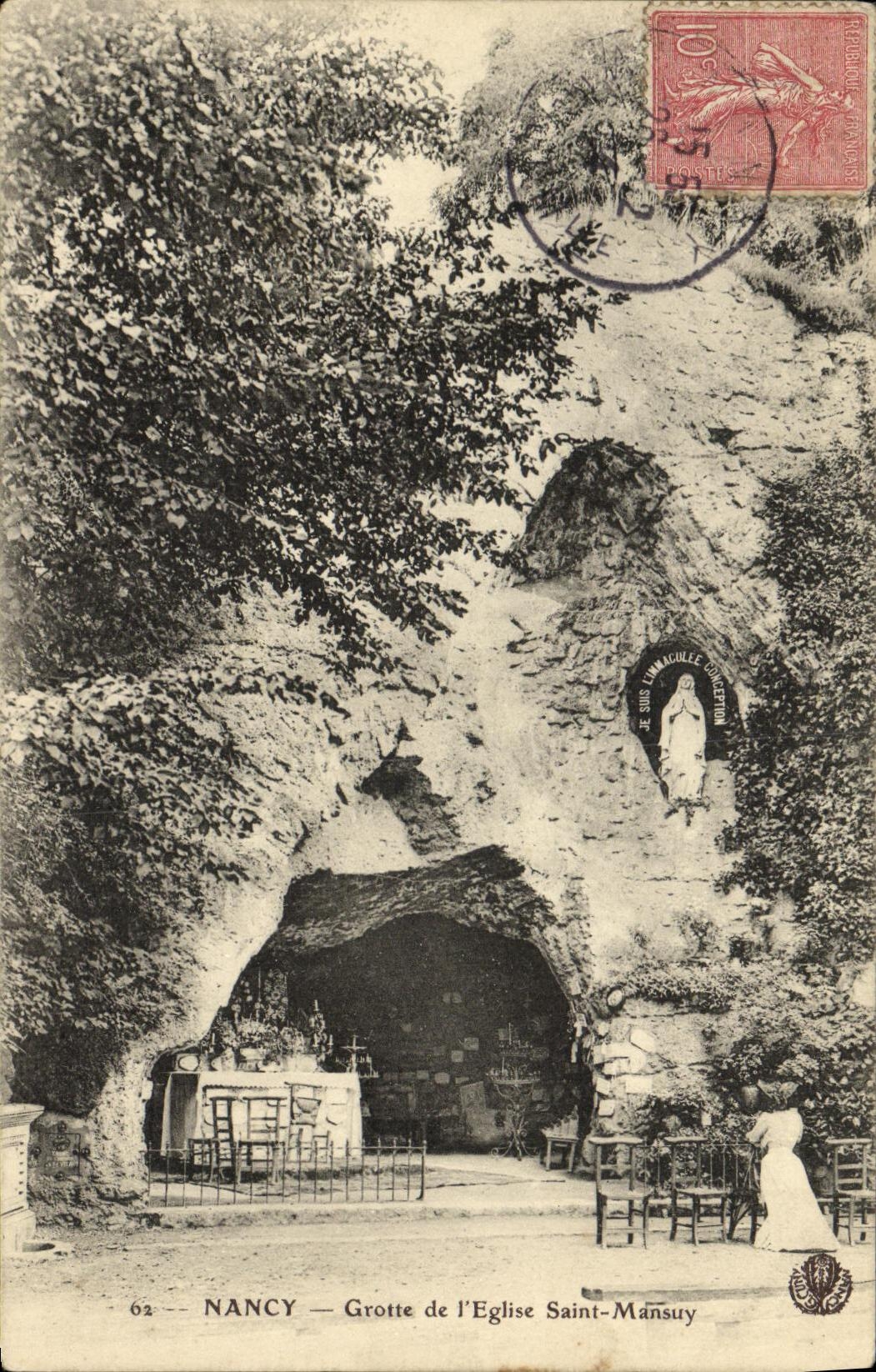 NANCY — Grotte de l'Église Saint-Mansuy — Éditeur anonyme, n° 62