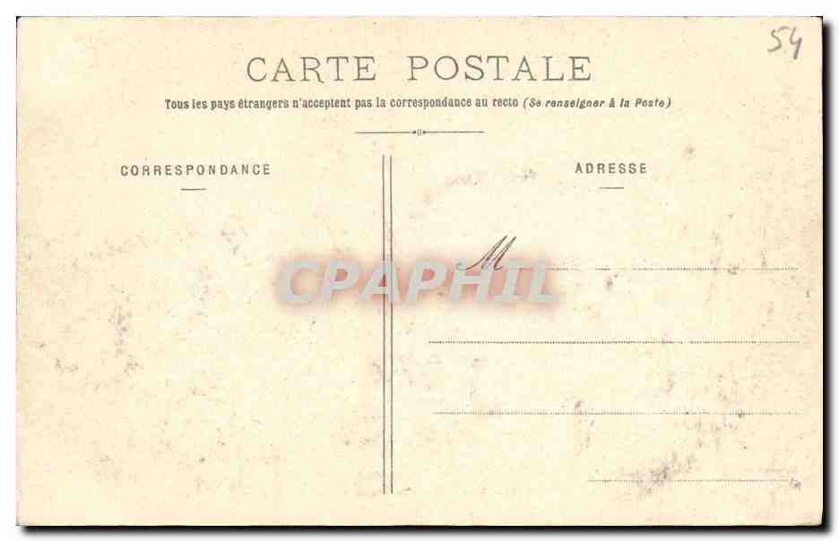 Nancy — Vue générale prise depuis St-Épvre — Mémoires d'Épures, collection n°10 — Verso
