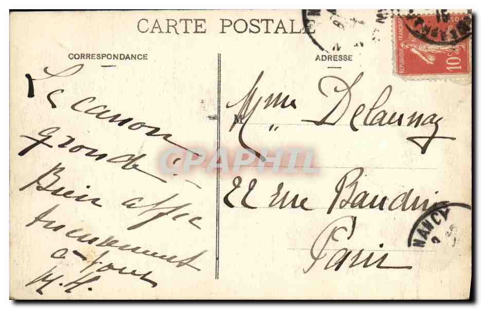 CPA Nancy Vue d Ensemble de la Basilique Saint Epvre Oeuvre de Morey — Verso