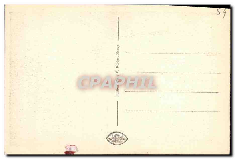 CPA Nancy La Fontaine d Amphitrite — Verso