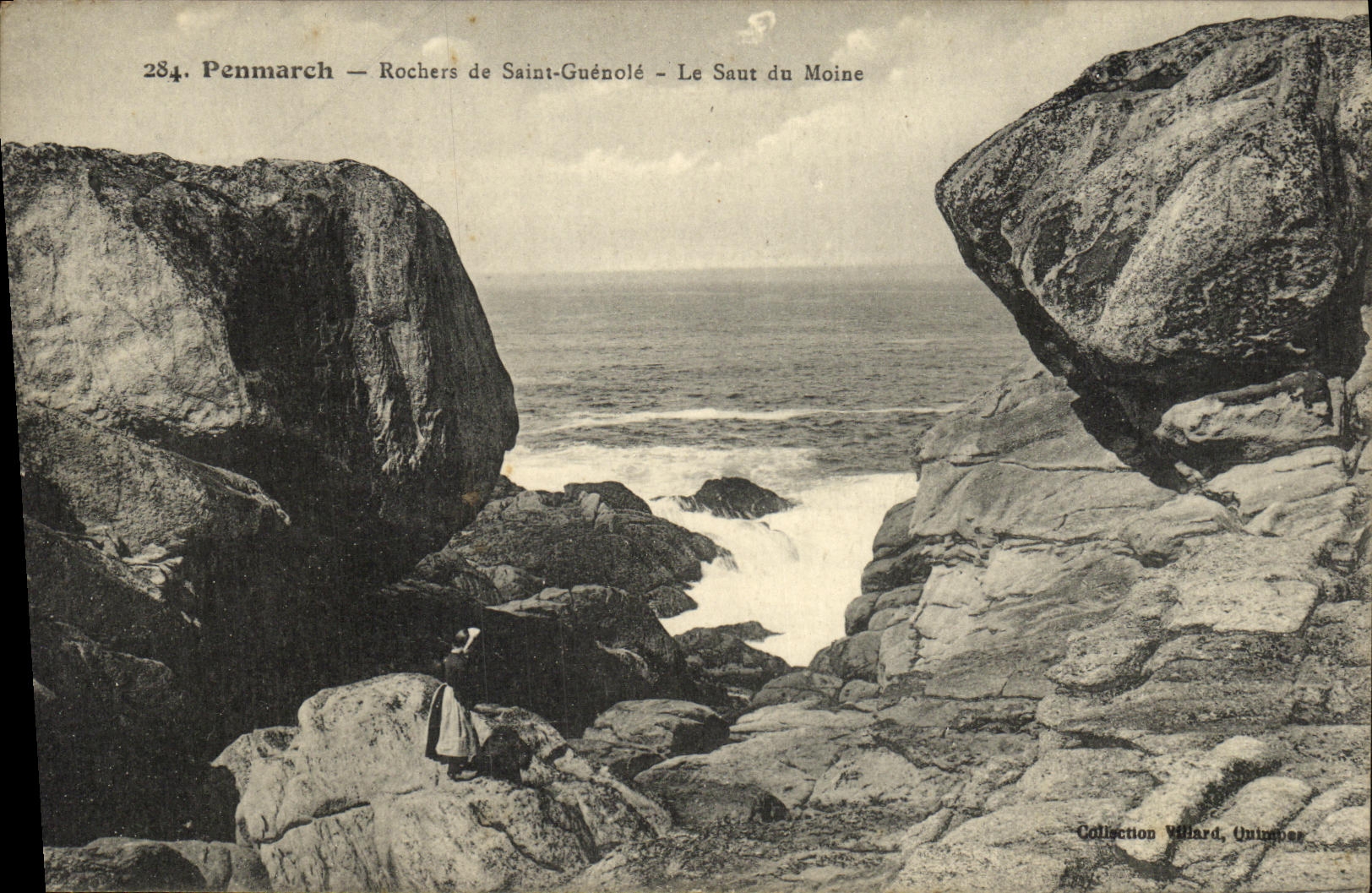 CPA Penmarch Rochers de Saint Guenole Le Saut du Moine