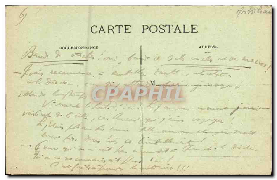 Ploumeur-Kerroch — Effets de vagues sur les rochers de la côte — Collection A Wargon, St-Brieuc — Verso