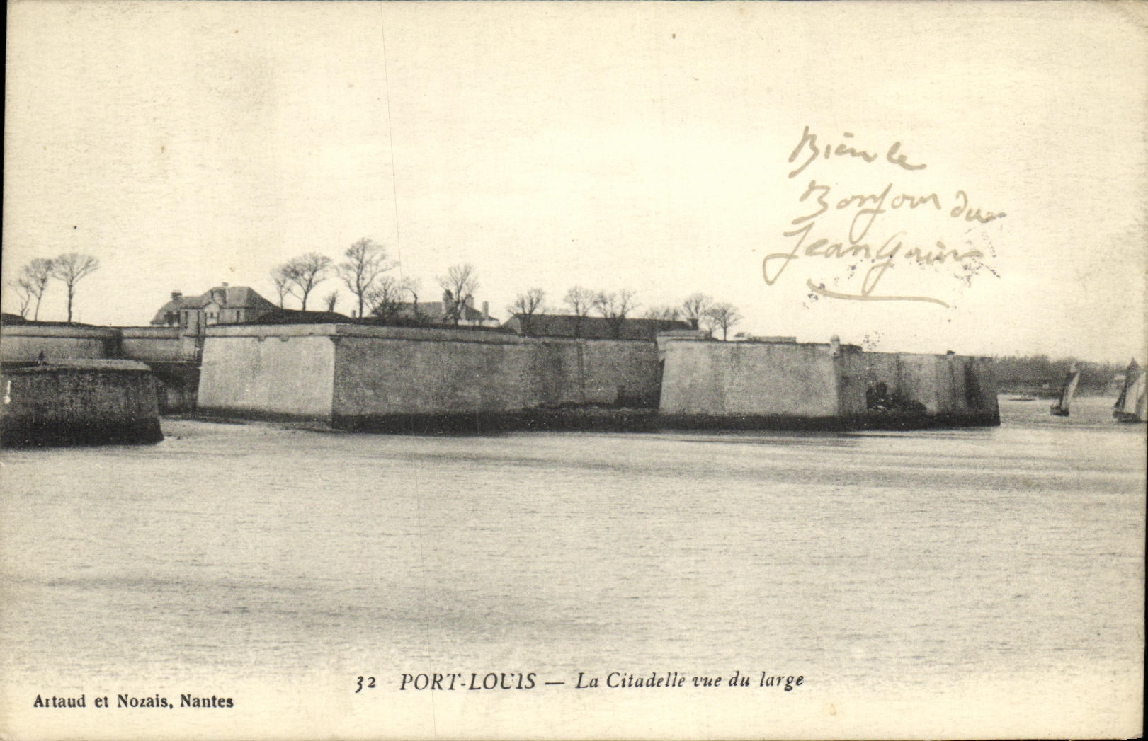 Port-Louis — La Citadelle vue du large — Artaud et Nozais, Nantes, n°32