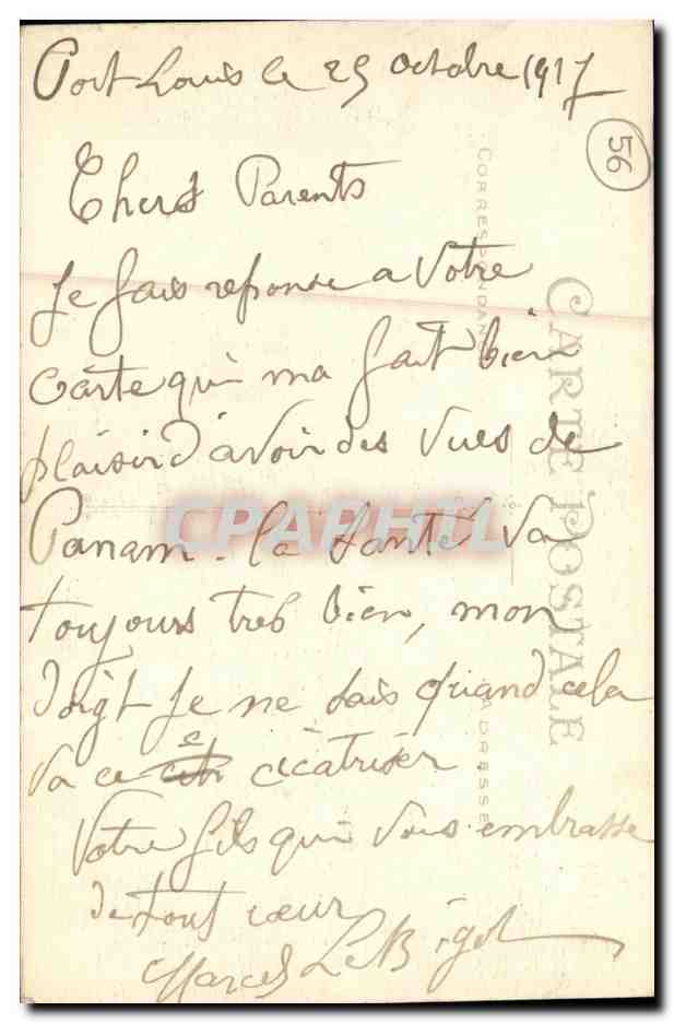 Port-Louis — La Citadelle vue du large — Artaud et Nozais, Nantes, n°32 — Verso