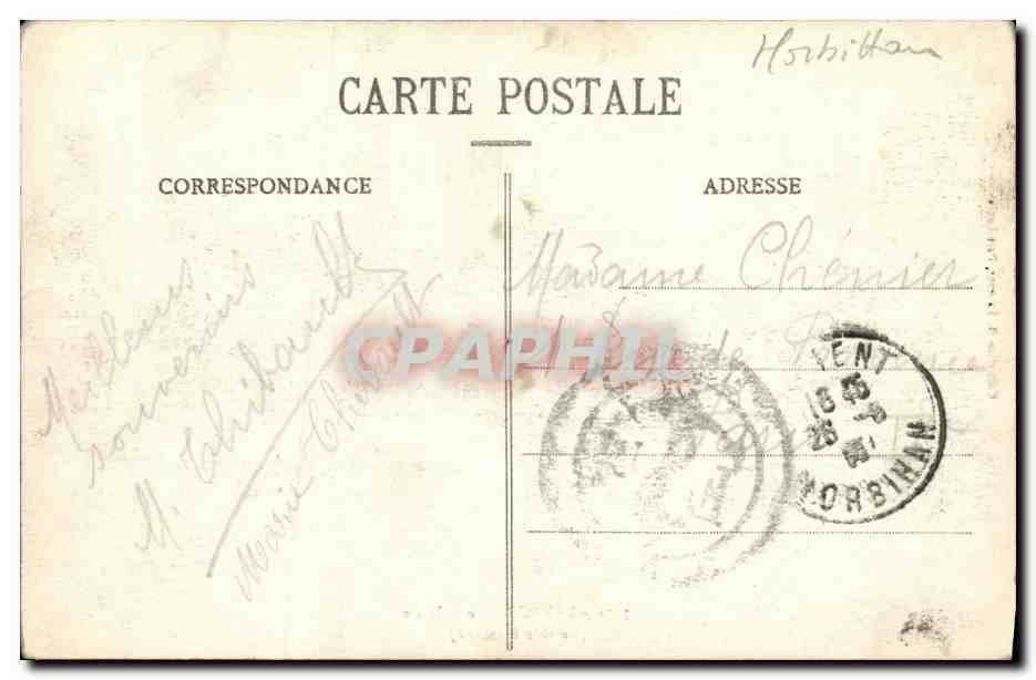 CPA Larmor Le Calvaire Retable flamand — Verso