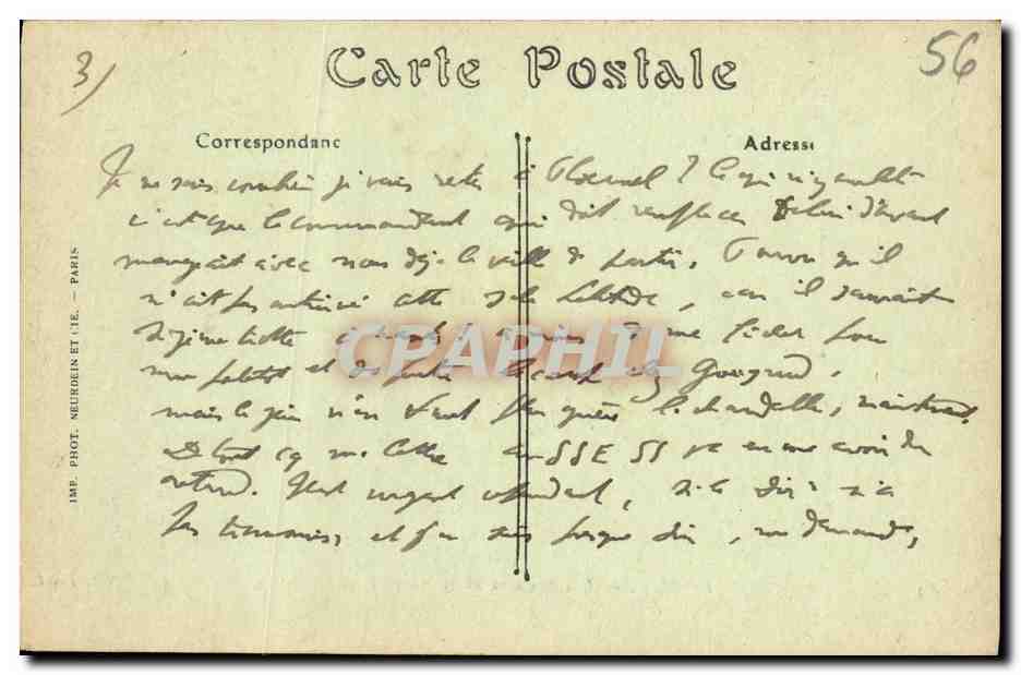 CPA Larmor Les Rochers et la Plage a Maree basse — Verso