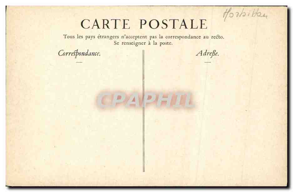 CPA Imprimerie Nationale Ancien hotel de Rohan — Rückseite