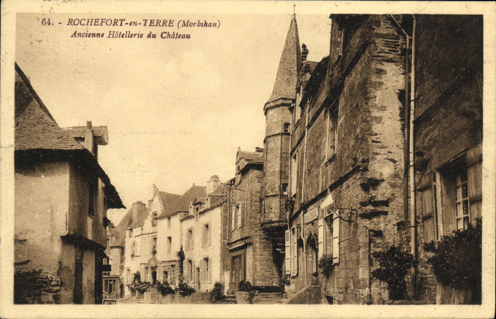 Rochefort-en-Terre (Morbihan) — Ancienne Hôtellerie du Château — G. Arraud, éditeur, n°64