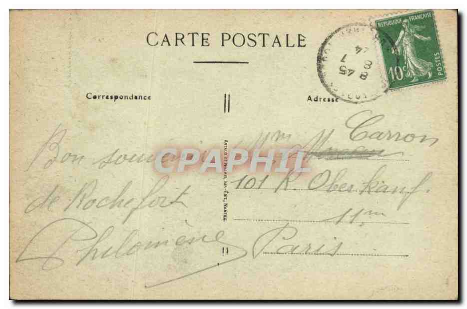 ROCHEFORT-en-TERRE — Le Vieux bourg — Vue générale — A. DUJARDIN — Verso