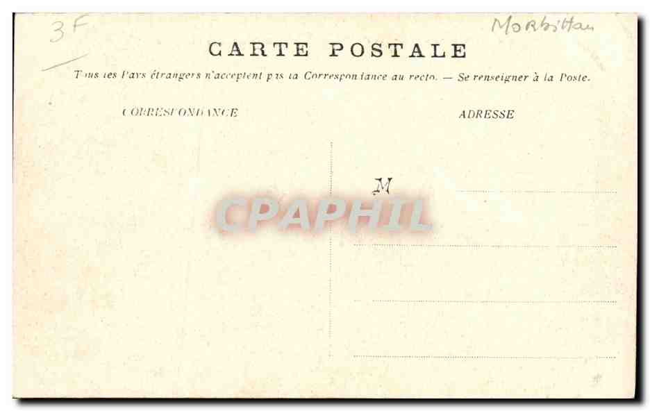 Belle-Ile-en-Mer — La Pointe des Poulains — éditeur inconnu, n° 1482 — Rückseite