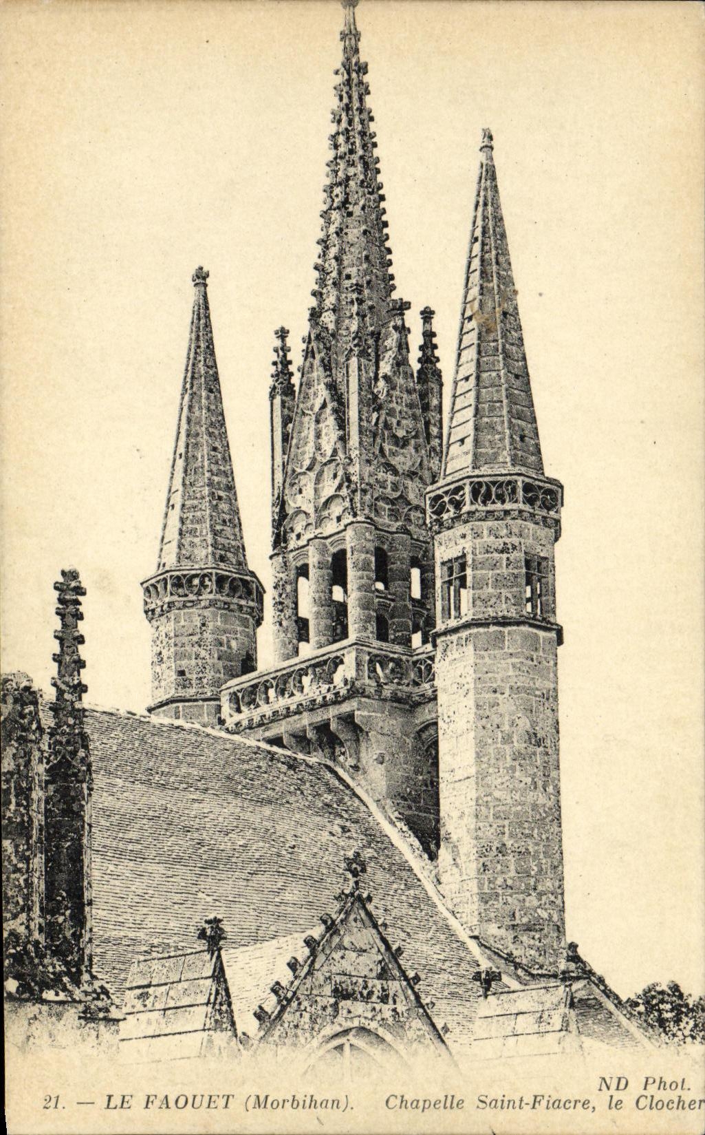 CPA Le Faouet Chapelle Saint Fiacre le Clocher