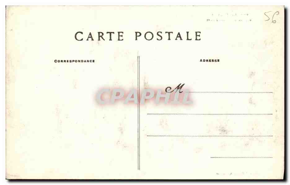 CPA Le Faouet Le Jube de Saint Fiacre — Rückseite
