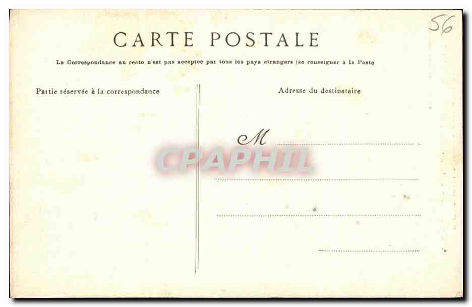 CPA Le Faouet Interieur de la Chapelle Sainte Barbe Le Vieux Vitrail donnant la Vie de la Sainte — Rückseite