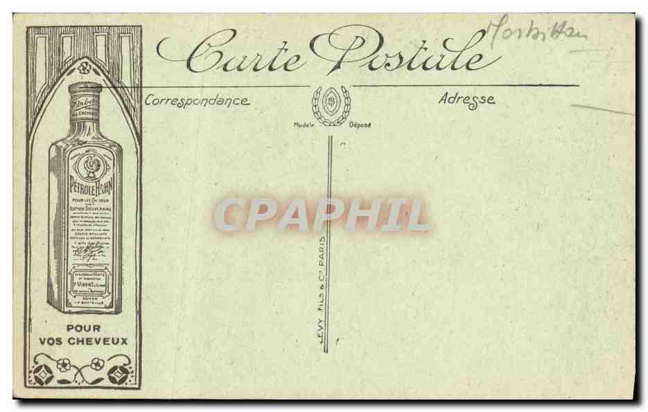 CPA Le Faouet Eglise du 13eme incendiee en 1917 — Rückseite