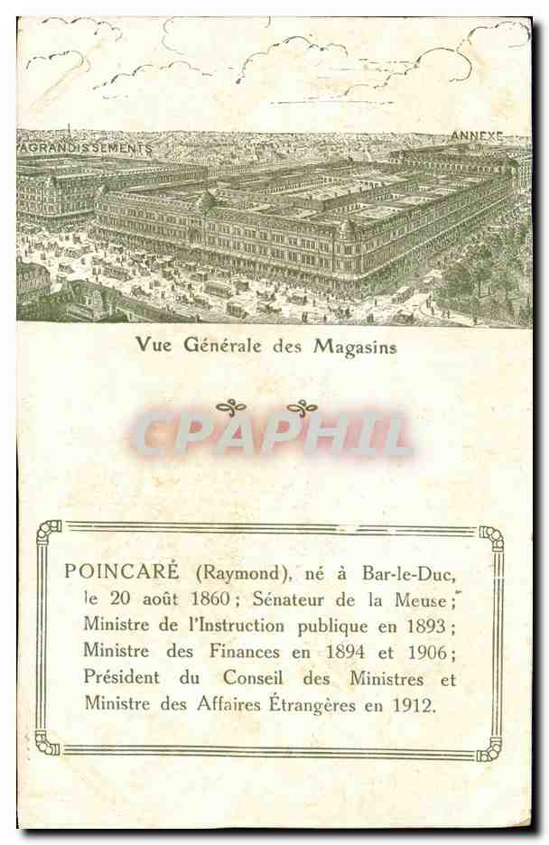 Vue Générale des Magasins — Poincaré (Raymond) — éditeur non visible