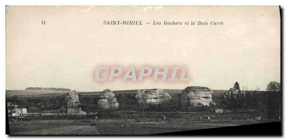 CPA Saint Mihiel Les Rochers et le Bois Carre