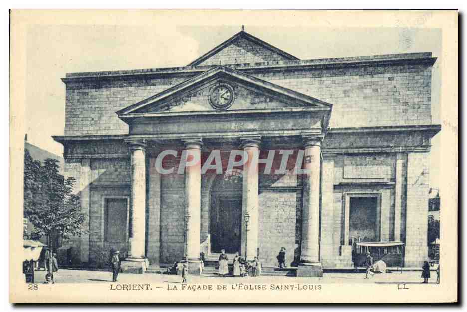 CPA Lorient La Facade de L Eglise Saint Louis