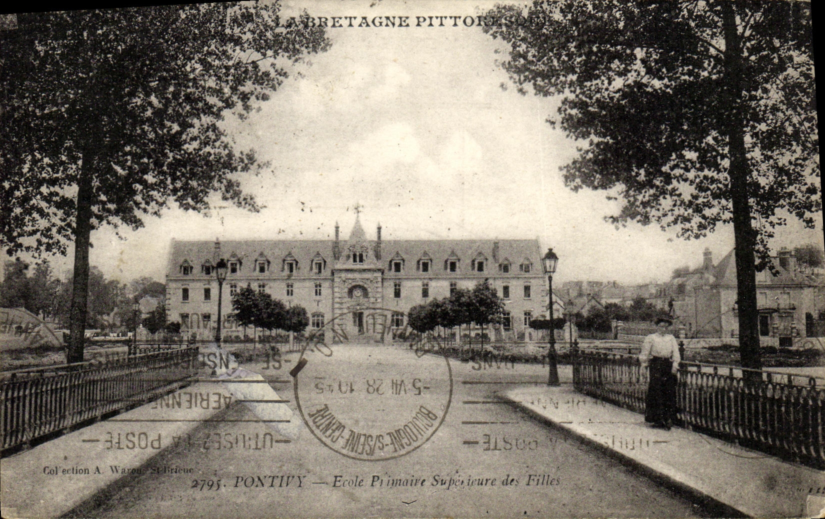 Pontivy — École Primaire Supérieure des Filles — Collection A. Warzou-St-Brieuc