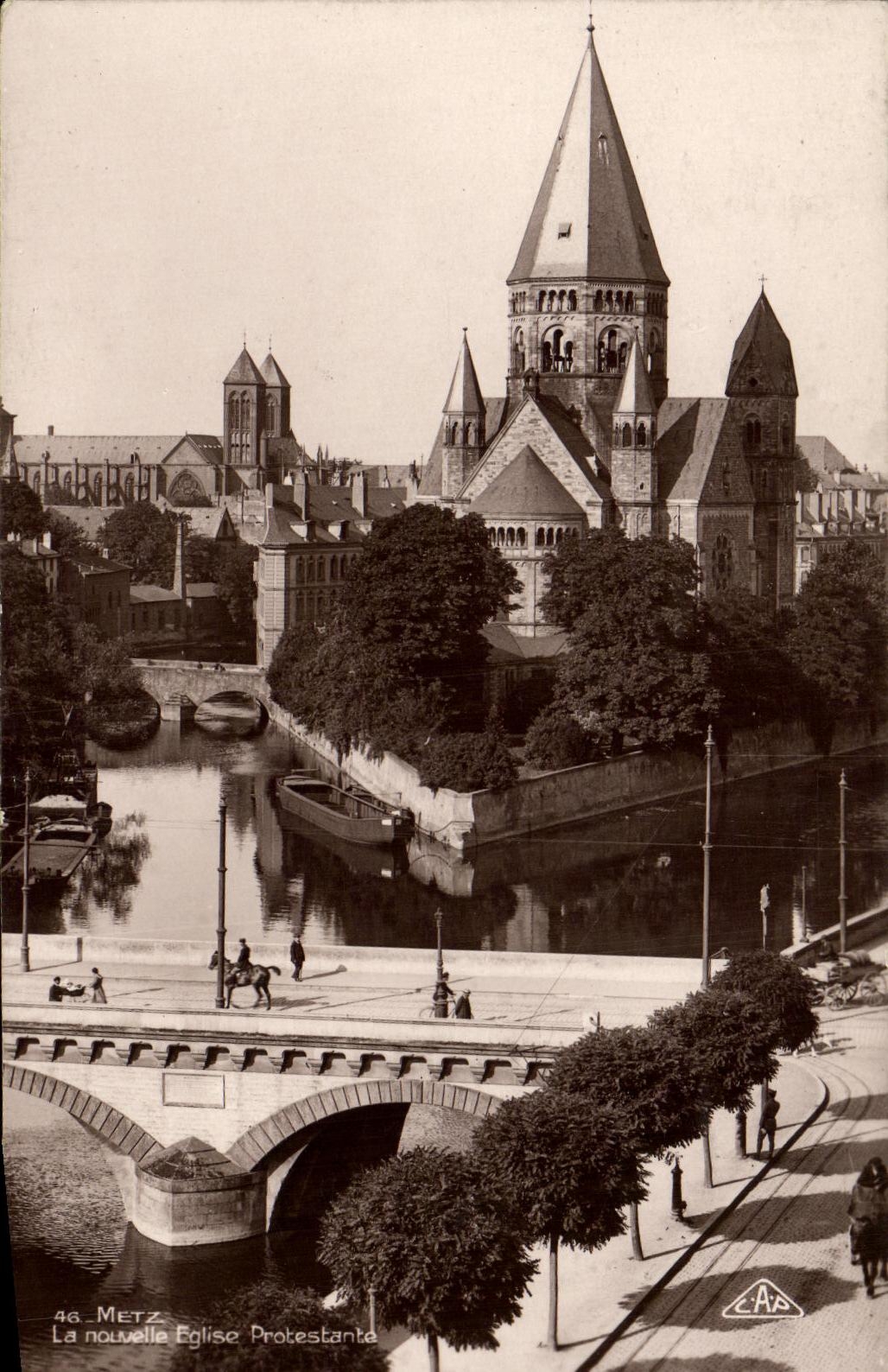 Metz — La nouvelle Église Protestante — Éditeur C.A.A. n°46