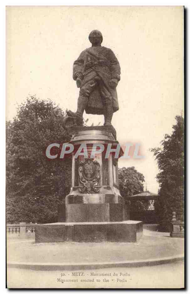 METZ - Monument du 'Poilu' — éditeur : Bensabert, Strasbourg, n° 50