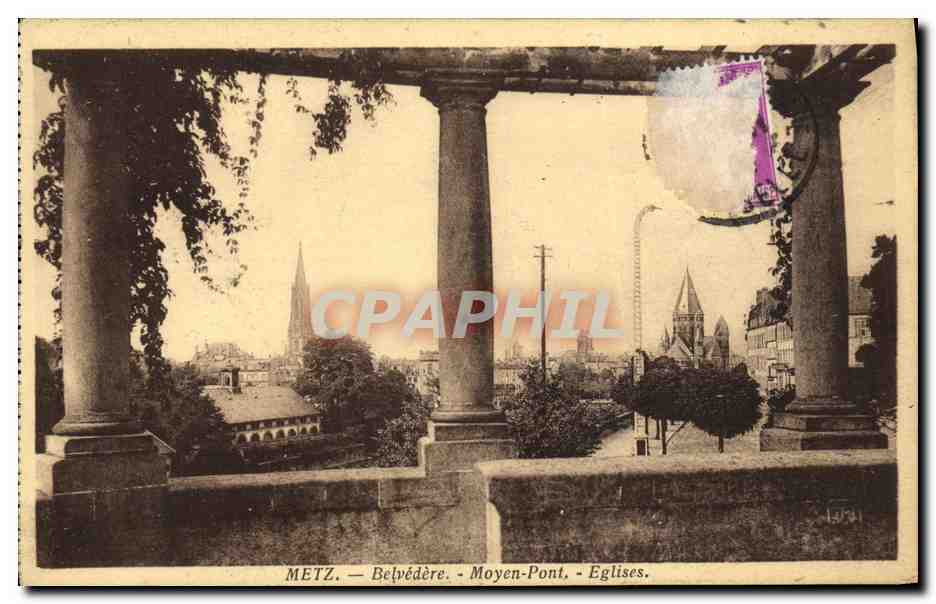 Metz — Belvédère - Moyen-Pont - Églises — Édition Pasanis