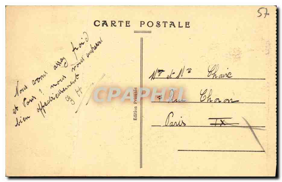 Metz — Belvédère - Moyen-Pont - Églises — Édition Pasanis — Rückseite