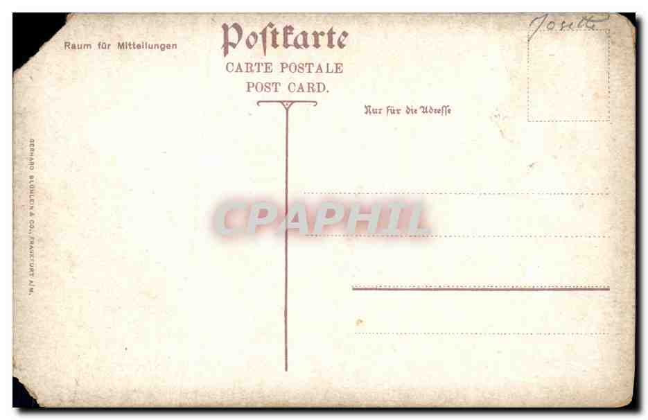 CPA Metz Quai st Louis — Rückseite
