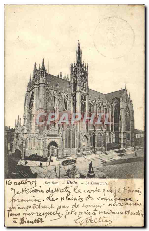 CPA Der Dom Metz La Cathedrale