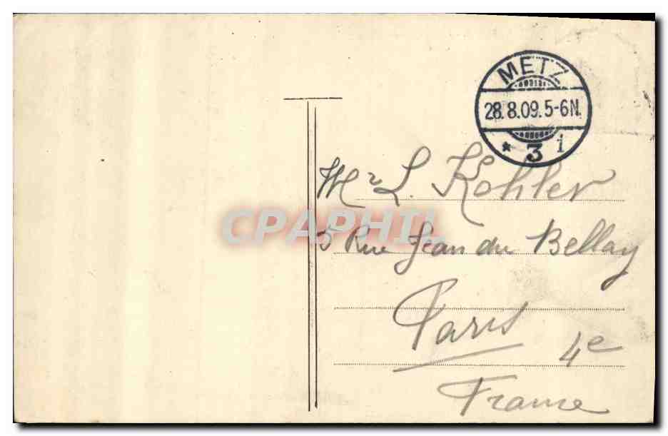CPA Metz Hauptbanhof Gare — Verso