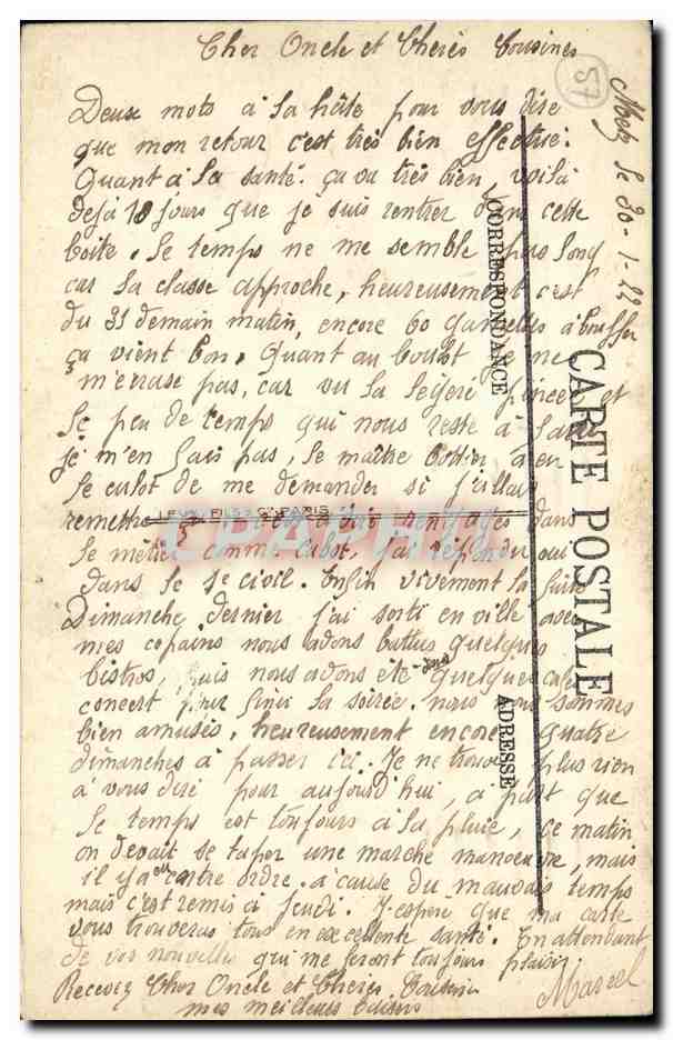 CPA Metz Vue Prise De L Ile De Saulcy — Rückseite