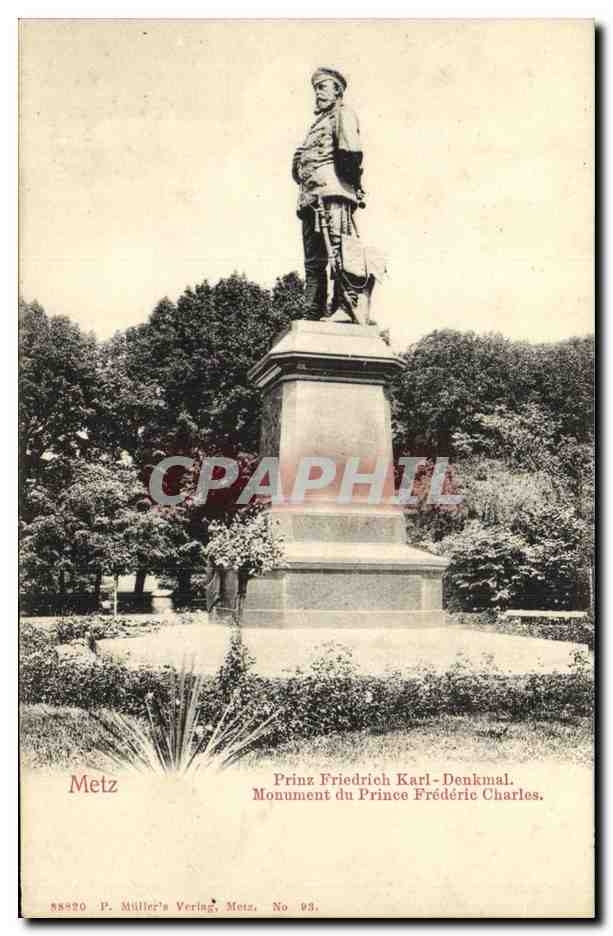 Monument du Prince Frédéric Charles — Metz — P. Müller's Verlag, No 83.